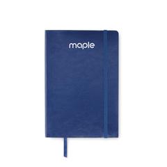 Vue Carnet A5 couverture en PU - Breta de couleur bleu| Krokrodeal