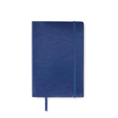 Vue Carnet A5 couverture en PU - Breta de couleur bleu| Krokrodeal