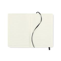 Vue Carnet A5 couverture en PU - Breta de couleur noir| Krokrodeal