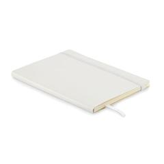 Vue Carnet A5 couverture en PU - Breta de couleur blanc| Krokrodeal
