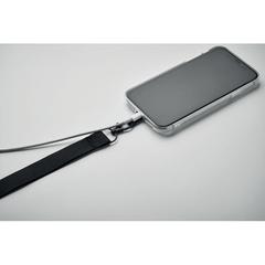 Vue Lanyard porte-téléphone - Ameste de couleur noir| Krokrodeal