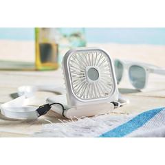 Vue Ventilateur portable, pliable - Standfan de couleur blanc| Krokrodeal
