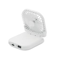 Vue Ventilateur portable, pliable - Standfan de couleur blanc| Krokrodeal