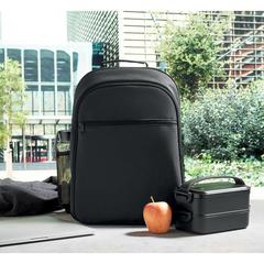 Vue Sac à dos isotherme RPET 300D - Coolpack de couleur noir| Krokrodeal