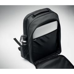 Vue Sac à dos isotherme RPET 300D - Coolpack de couleur noir| Krokrodeal