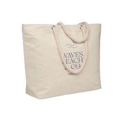 Vue Sac de plage en coton - Heaven de couleur marron| Krokrodeal