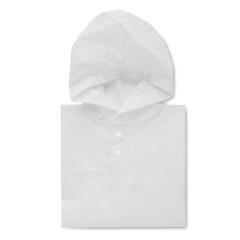 Vue Imperméable pour enfant - Ponchie de couleur blanc| Krokrodeal