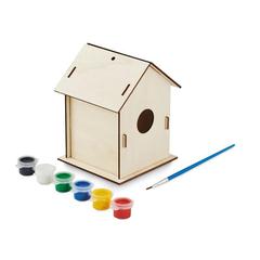 Vue Nichoir en kit - Painthouse de couleur marron| Krokrodeal