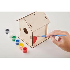 Vue Nichoir en kit - Painthouse de couleur marron| Krokrodeal