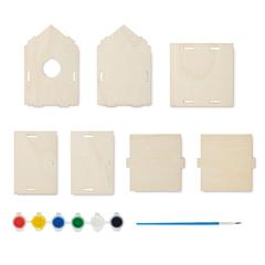 Vue Nichoir en kit - Painthouse de couleur marron| Krokrodeal