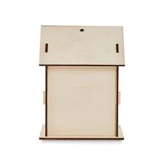 Vue Nichoir en kit - Painthouse de couleur marron| Krokrodeal