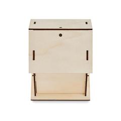 Vue Nichoir en kit - Painthouse de couleur marron| Krokrodeal