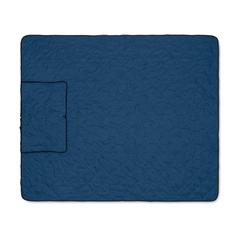 Vue Couverture pique-nique pliable - Pacam de couleur bleu| Krokrodeal