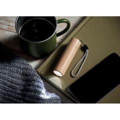 Vue Torche rechargeable en bois - Lite de couleur marron| Krokrodeal