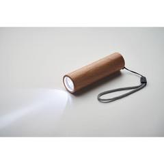 Vue Torche rechargeable en bois - Lite de couleur marron| Krokrodeal