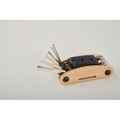 Vue Pochette multi outils en bambou - Mano de couleur marron| Krokrodeal