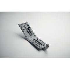 Vue Set de manucure 6 pièces - Nailkit felt de couleur gris| Krokrodeal
