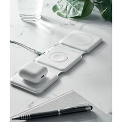 Vue Station de charge pliable - Orio de couleur blanc| Krokrodeal