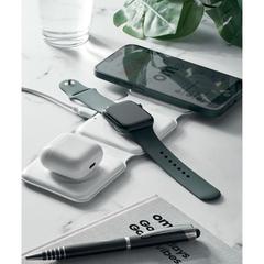 Vue Station de charge pliable - Orio de couleur blanc| Krokrodeal