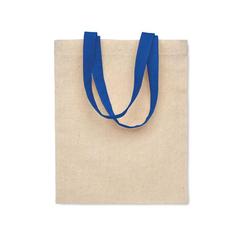 Vue Petit sac en coton 140 gr/m² - Chisai de couleur bleu| Krokrodeal