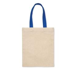 Vue Petit sac en coton 140 gr/m² - Chisai de couleur bleu| Krokrodeal