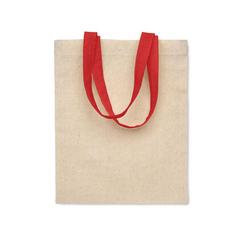 Vue Petit sac en coton 140 gr/m² - Chisai de couleur rouge| Krokrodeal