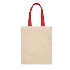 Vue Petit sac en coton 140 gr/m² - Chisai de couleur rouge| Krokrodeal