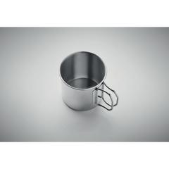 Vue Mug en acier inoxydable 330 ml - Nunavut de couleur gris| Krokrodeal
