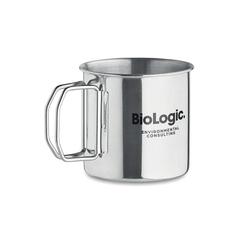 Vue Mug en acier inoxydable 330 ml - Nunavut de couleur gris| Krokrodeal