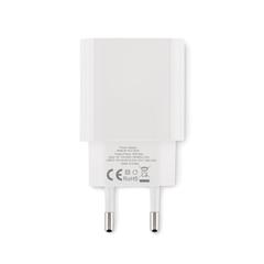 Vue Chargeur USB 20W 2 ports, prise EU - Plugme de couleur blanc| Krokrodeal