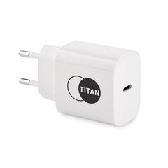 Vue Chargeur USB 20W 2 ports, prise EU - Plugme de couleur blanc| Krokrodeal