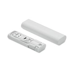 Vue Câbles de charge 9 en 1 - Supable de couleur blanc| Krokrodeal