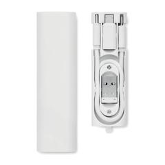 Vue Câbles de charge 9 en 1 - Supable de couleur blanc| Krokrodeal
