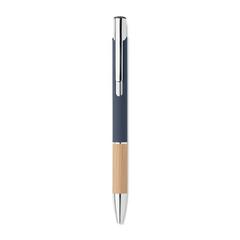 Vue Stylo en aluminium encre bleue - Sparta de couleur bleu| Krokrodeal