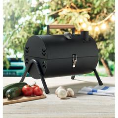 Vue Barbecue portable avec cheminée - Chimey de couleur noir| Krokrodeal