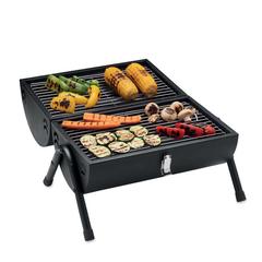 Vue Barbecue portable avec cheminée - Chimey de couleur noir| Krokrodeal