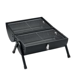 Vue Barbecue portable avec cheminée - Chimey de couleur noir| Krokrodeal