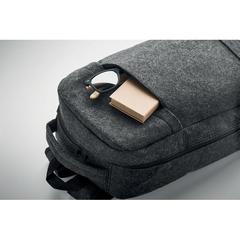 Vue Sac à dos pour ordinateur 13" - Llana de couleur gris| Krokrodeal