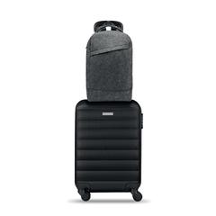 Vue Sac à dos pour ordinateur 13" - Llana de couleur gris| Krokrodeal