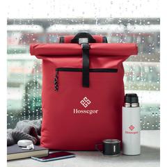 Vue Sac à dos enroulable - Irea de couleur rouge| Krokrodeal