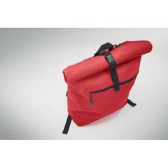 Vue Sac à dos enroulable - Irea de couleur rouge| Krokrodeal