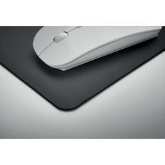 Vue Tapis de souris en PU recyclé - Beta de couleur noir| Krokrodeal