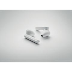 Vue Ecouteurs TWS - Aronos de couleur blanc| Krokrodeal