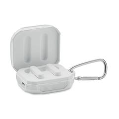 Vue Ecouteurs TWS - Aronos de couleur blanc| Krokrodeal