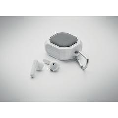 Vue Ecouteurs TWS - Aronos de couleur blanc| Krokrodeal