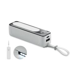 Vue Powerbank 5000 mAh avec COB - Powlight de couleur blanc| Krokrodeal