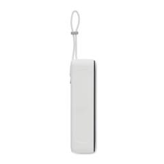 Vue Powerbank de 10000 mAh avec COB - Powlight + de couleur blanc| Krokrodeal