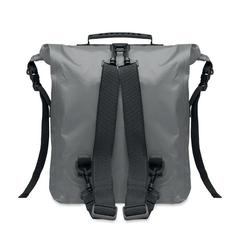 Vue Sac à dos enroulable étanche - Scubaroll de couleur gris| Krokrodeal