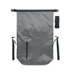 Vue Sac à dos enroulable étanche - Scubaroll de couleur gris| Krokrodeal