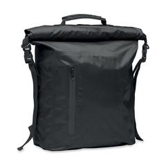 Vue Sac à dos enroulable étanche - Scubaroll de couleur noir| Krokrodeal